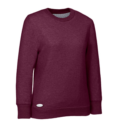 Viktorias Athleisure Kaschmirpullover mit Rundhalsausschnitt für Damen und Herren - High-Tech-Innenfutter in Bordeaux. Klima-aktiv: Ideal zum Golfen, Segeln, Reiten, Wandern und Radfahren. Luxuriöser Komfort für den aktiven Freizeitbereich. Ein Must-Have-Pullover für aktive Lebensstile - immer perfekt gekleidet.